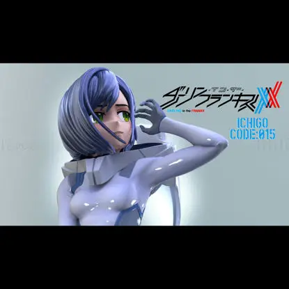 Fichiers STL du modèle d'impression 3D d'Ichigo CODE:015 (Darling in the Franxx)