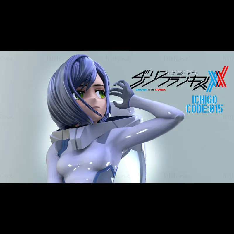 Fichiers STL du modèle d'impression 3D d'Ichigo CODE:015 (Darling in the Franxx)