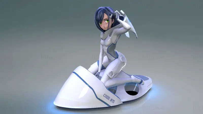 Fichiers STL du modèle d'impression 3D d'Ichigo CODE:015 (Darling in the Franxx)