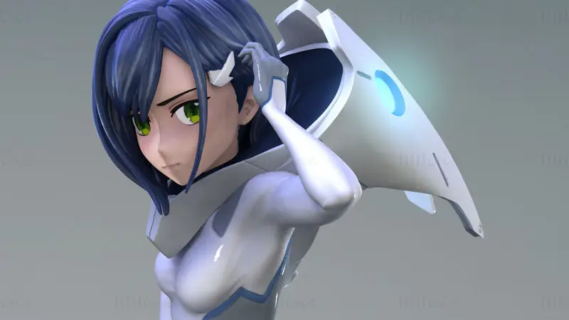 Fichiers STL du modèle d'impression 3D d'Ichigo CODE:015 (Darling in the Franxx)