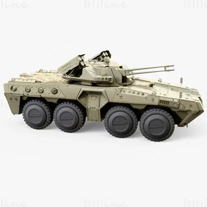 Modelo 3D militar IFV Jericho