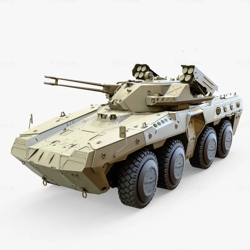 Modelo 3D militar IFV Jericho
