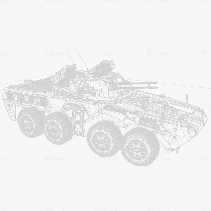 IFV Jericho katonai 3D-s modell