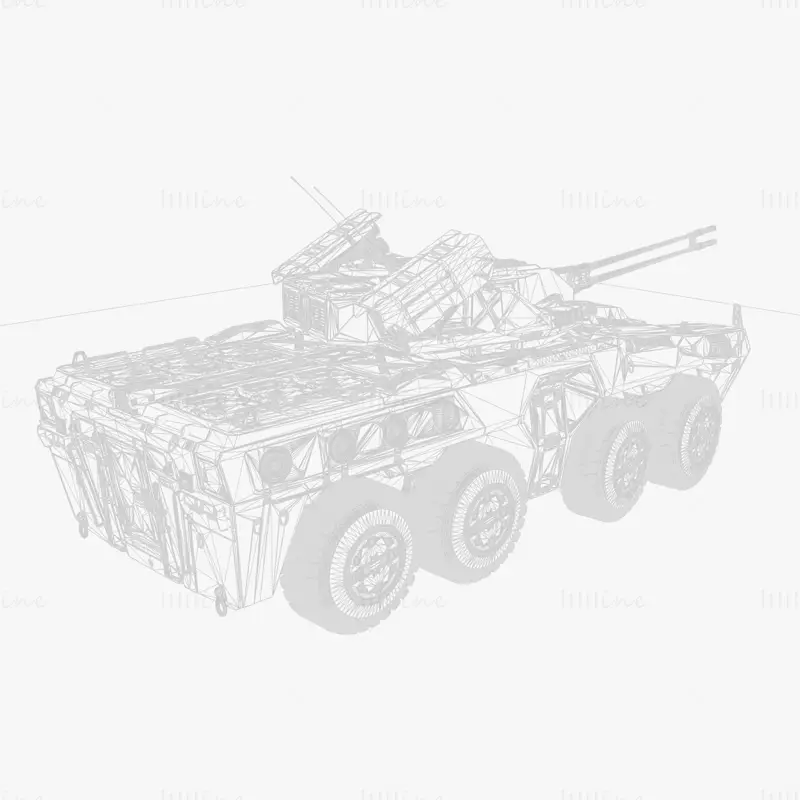Военная 3D модель БМП Иерихон