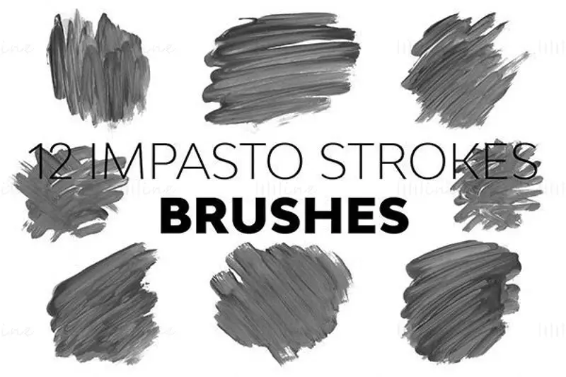 Impasto Strokes PS Photoshop-børster