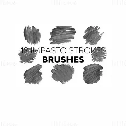 Impasto Strokes PS Photoshop Brushes