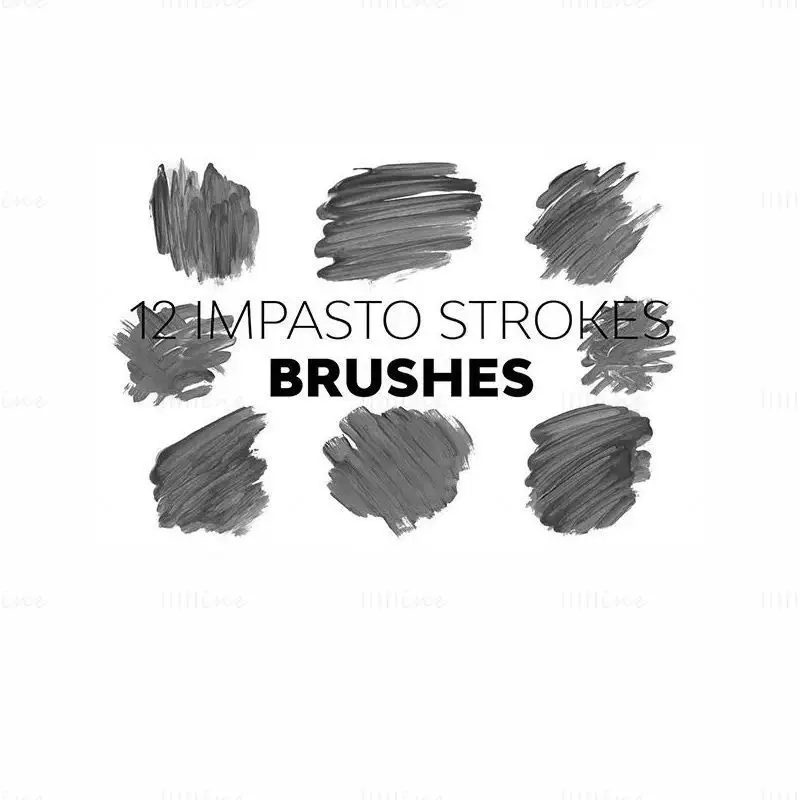 Impasto Strokes PS Photoshop-børster