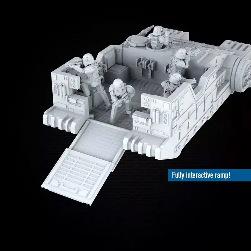 Imperial Assault Tank en bemanning - Star Wars 3D-printmodel STL