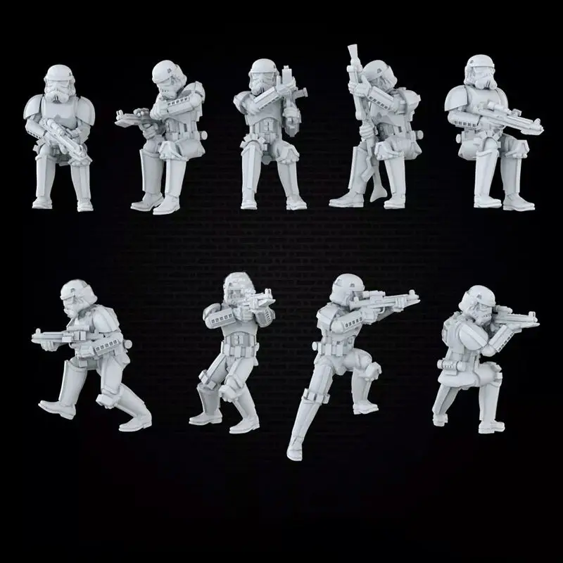 帝国軍突撃戦車と乗組員 - スターウォーズ 3D プリントモデル STL