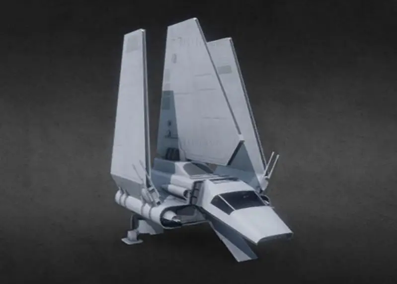 Imperial Lambda Shuttle 3D Print Model