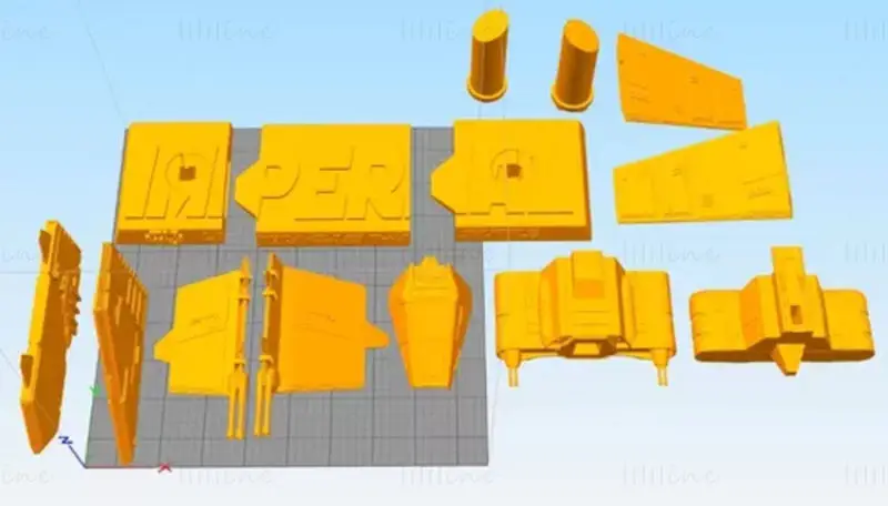 Imperial Lambda - 星球大战 3D 打印模型 STL