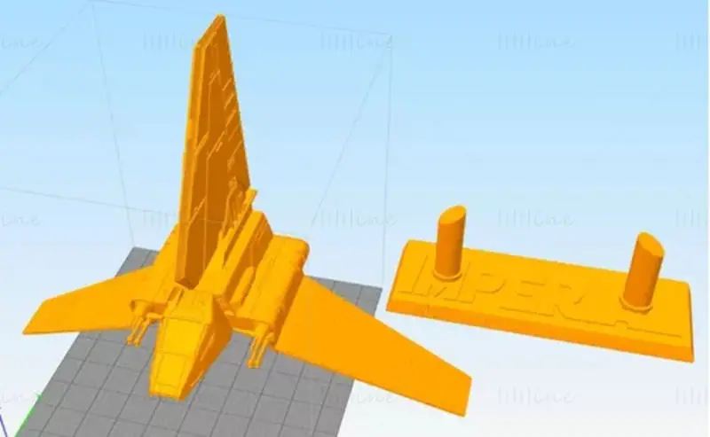 Imperial Lambda - Star Wars 3D-utskriftsmodell STL