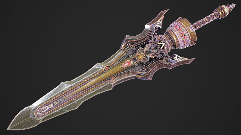 Keizerlijk zwaard 3D-model