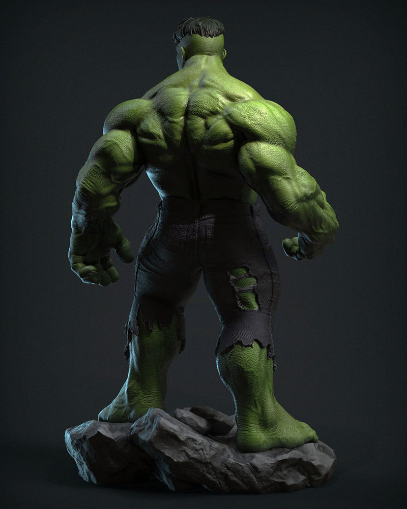 نموذج الطباعة المذهل Hulk ثلاثي الأبعاد STL