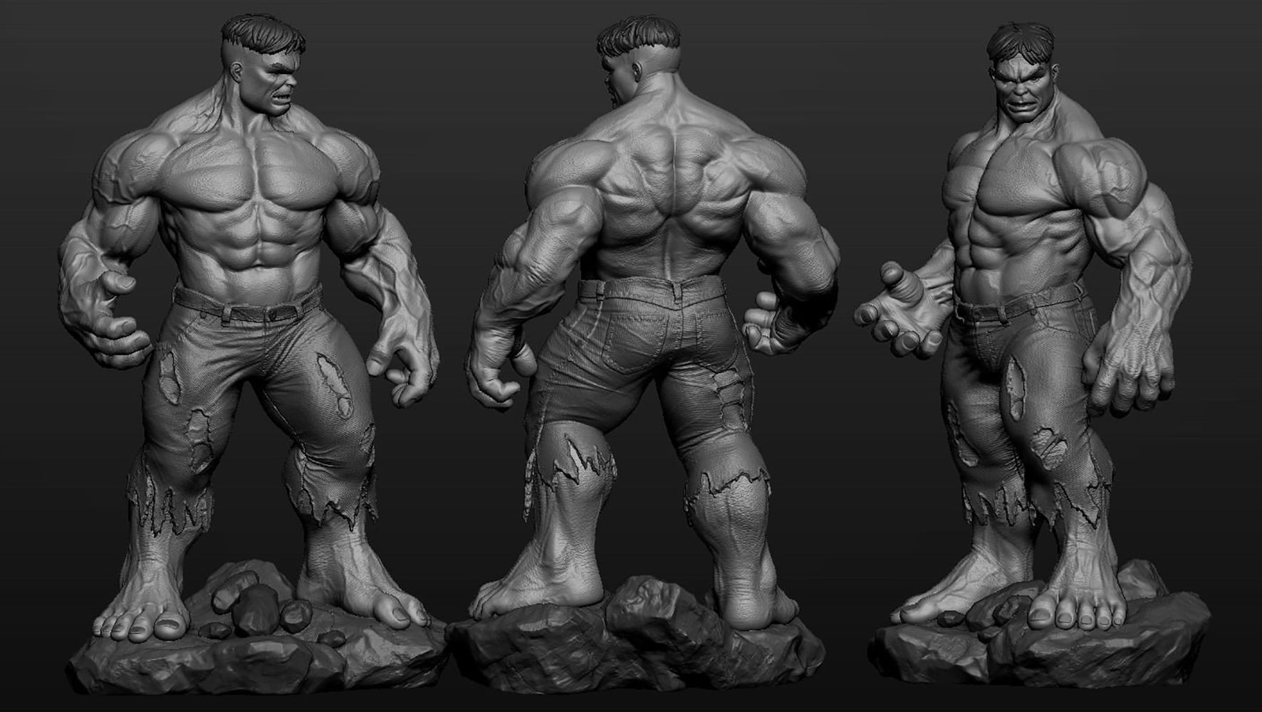 Incredible Hulk 3D Printing Model STL