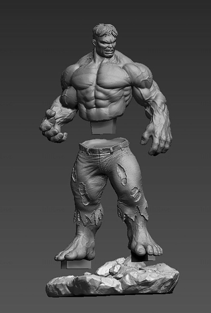 Incredible Hulk 3D Printing Model STL