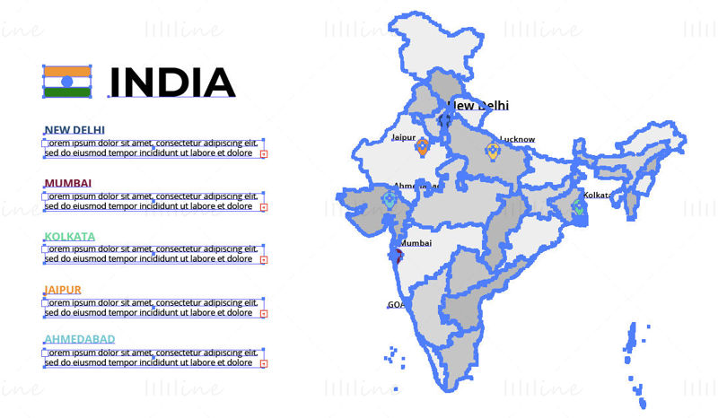India map vector