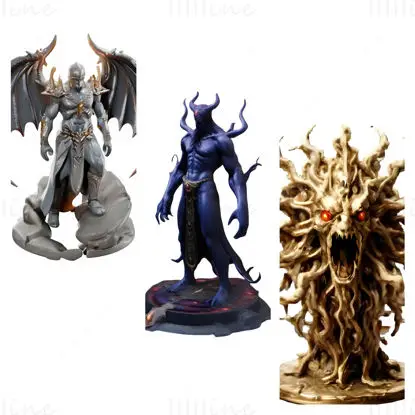 3D model za tiskanje Infernal Champions Trio