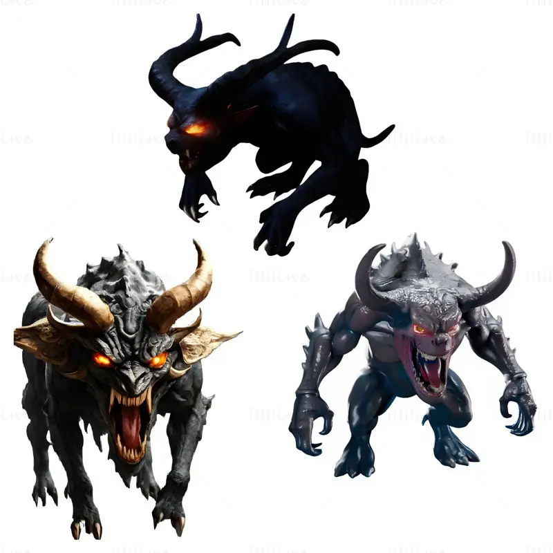 Inferno Beast 3D Baskı Modeli