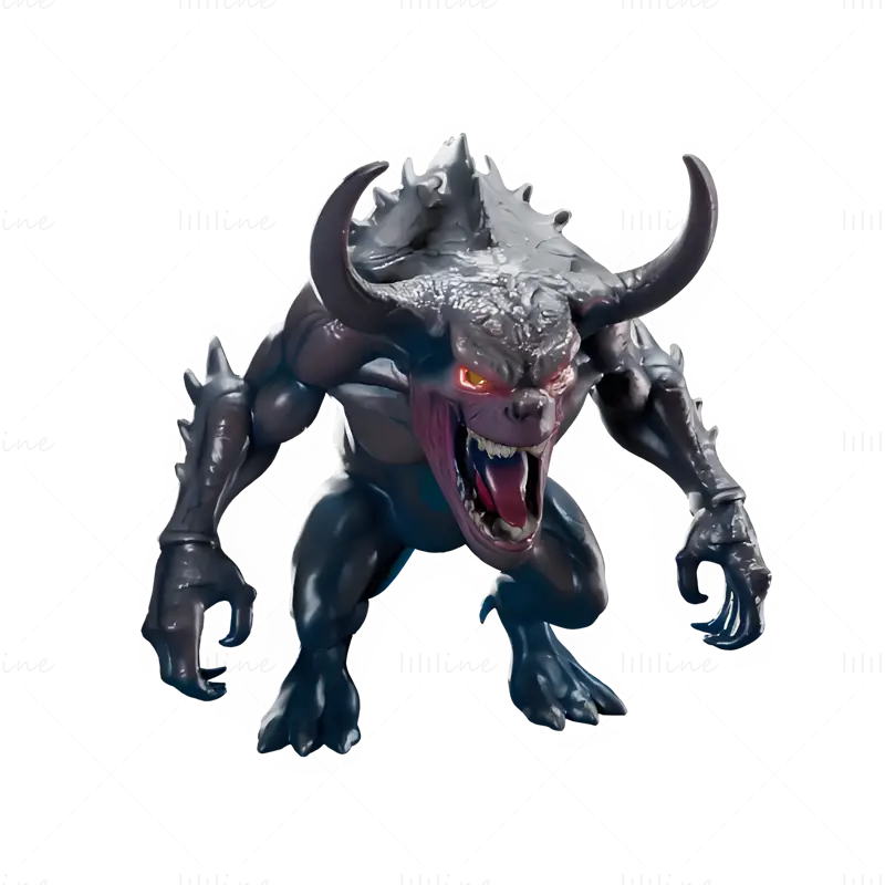 Inferno Beast 3D-utskriftsmodell