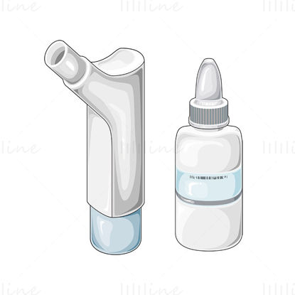 Inhaler and atomizer vector