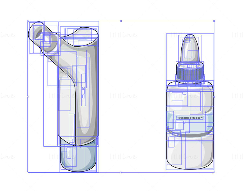 Inhaler and atomizer vector