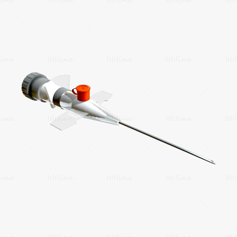 3D model injekční kanyly