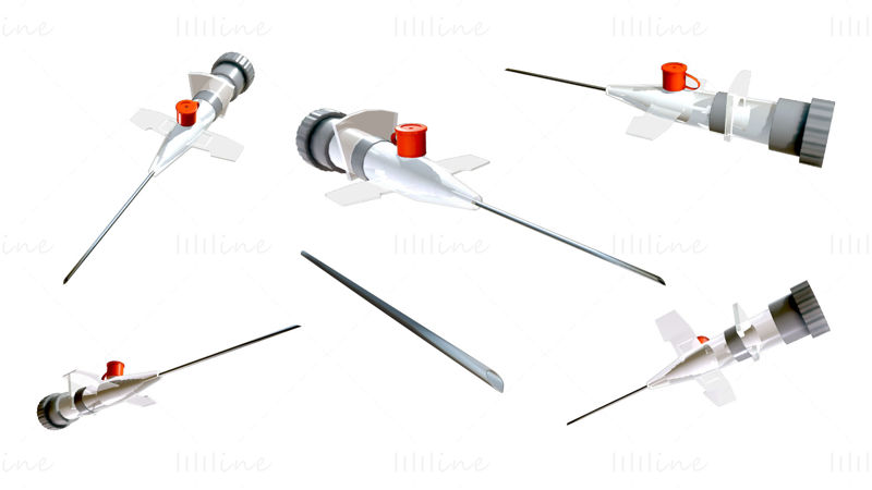 Injektionskanüle 3D-Modell