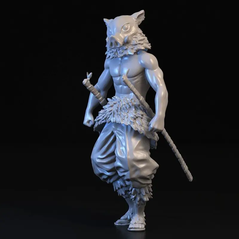 Inosuke Hashibira 3D-utskriftsmodell STl-filer | Demon Slayer-samleobjekt i høy oppløsning