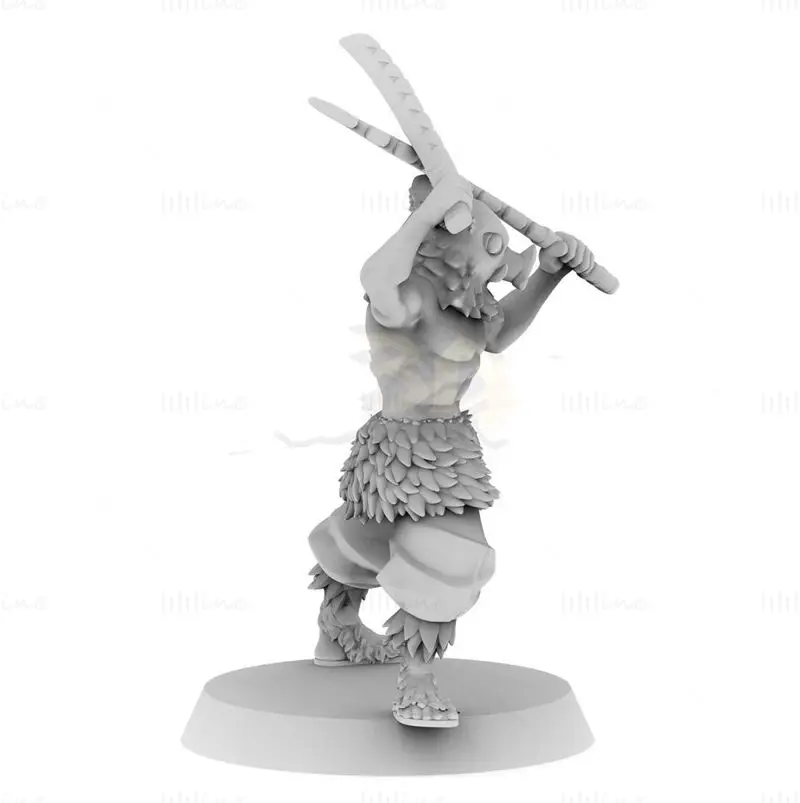 Inosuke Hashibira Demon Slayer 3D Printing Model STL