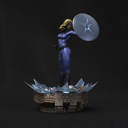 Statui femei invizibile Model 3D gata de imprimat STL