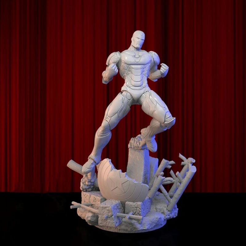 3D model Iron Man and The Shield připravený k tisku STL