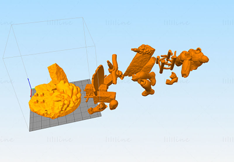 Iron Man et The Shield Modèle 3D prêt à imprimer STL