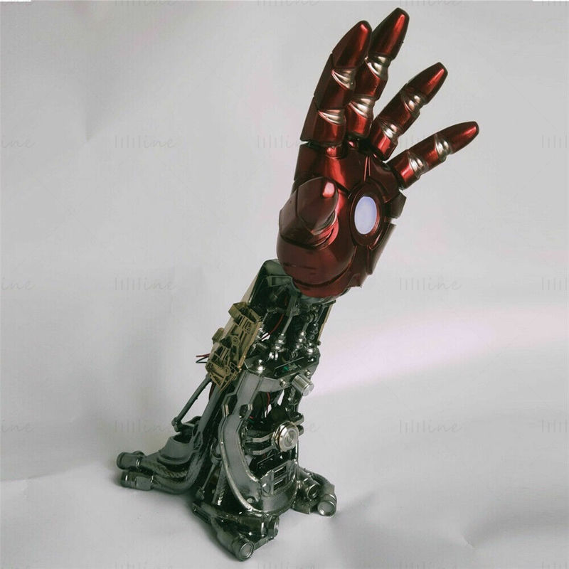 Iron Man Arm Lamp 3D model připravený k tisku STL