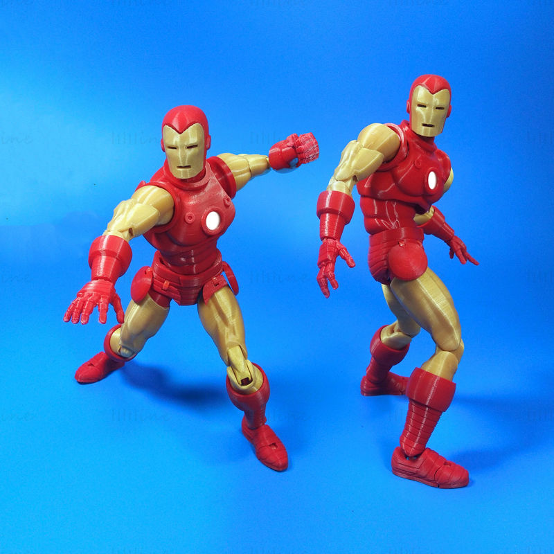 Iron Man Articulation 3D model připravený k tisku STL