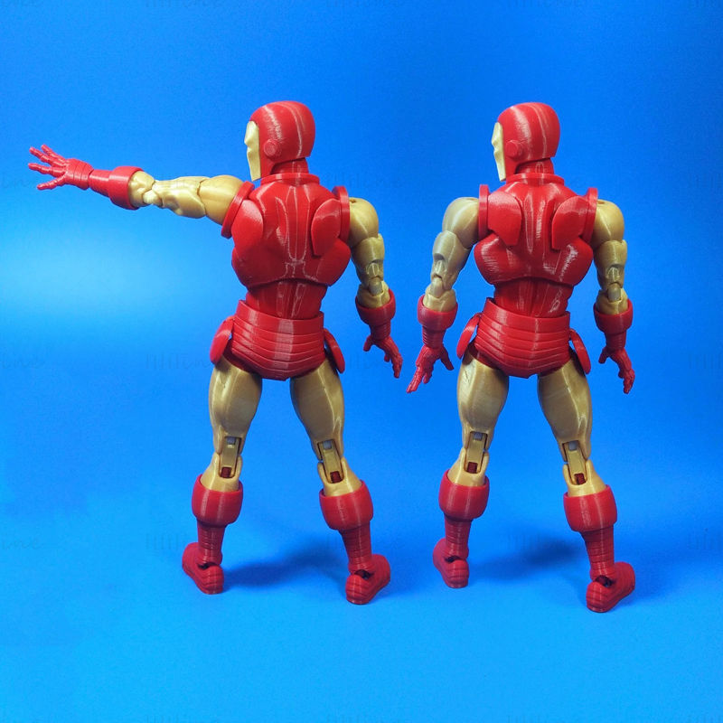 Model 3D Iron Man Articulation gata de imprimat STL