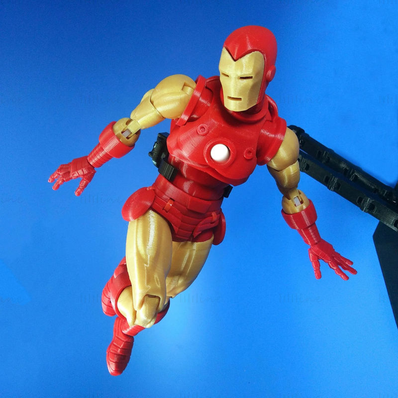 Model 3D Iron Man Articulation gata de imprimat STL