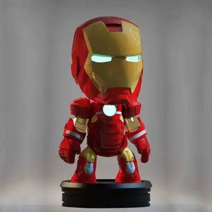 Файлы STL для 3D-печати модели Iron Man Chibi