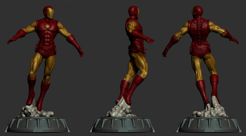 Klasický 3D model Iron Mana připravený k tisku STL
