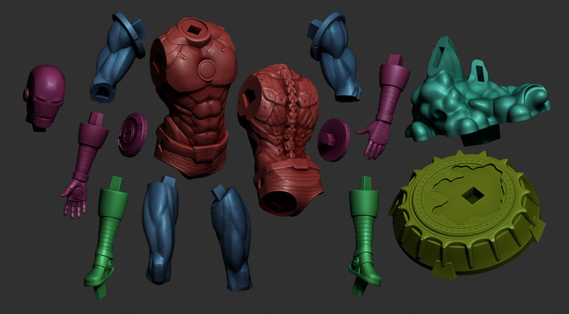 Iron Man Classic Modèle 3D prêt à imprimer STL
