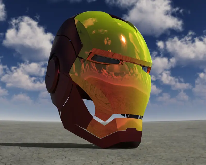 【Iron Man】 《 Helmet and Gloves 》～3D STL File PLA ABS Filament and Resin 3D Printer