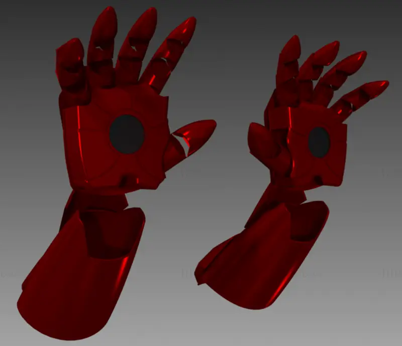 【Iron Man】 《 Helmet and Gloves 》～3D STL File PLA ABS Filament and Resin 3D Printer