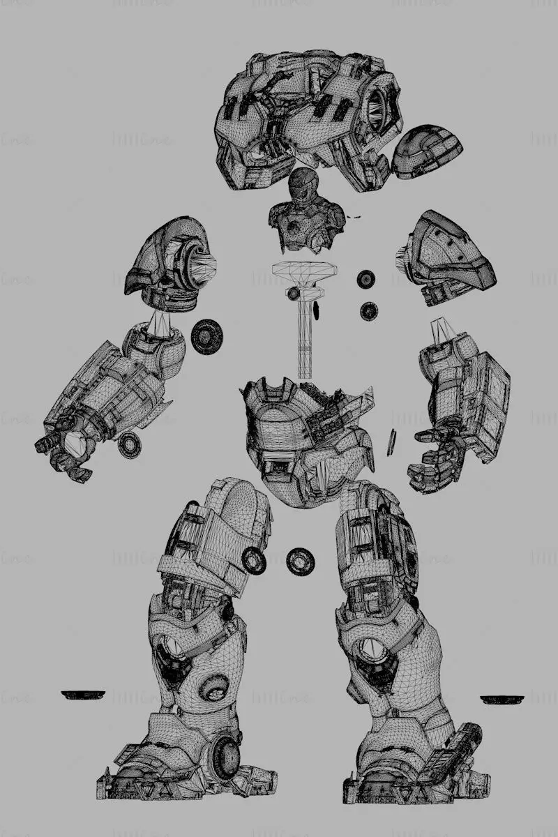 Modelul Iron Man Hulkbuster Armor 3D pentru imprimare 3D