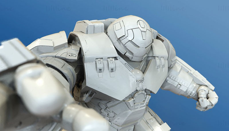 3D model Iron Man Mark 44 Hulkbuster připravený k tisku STL