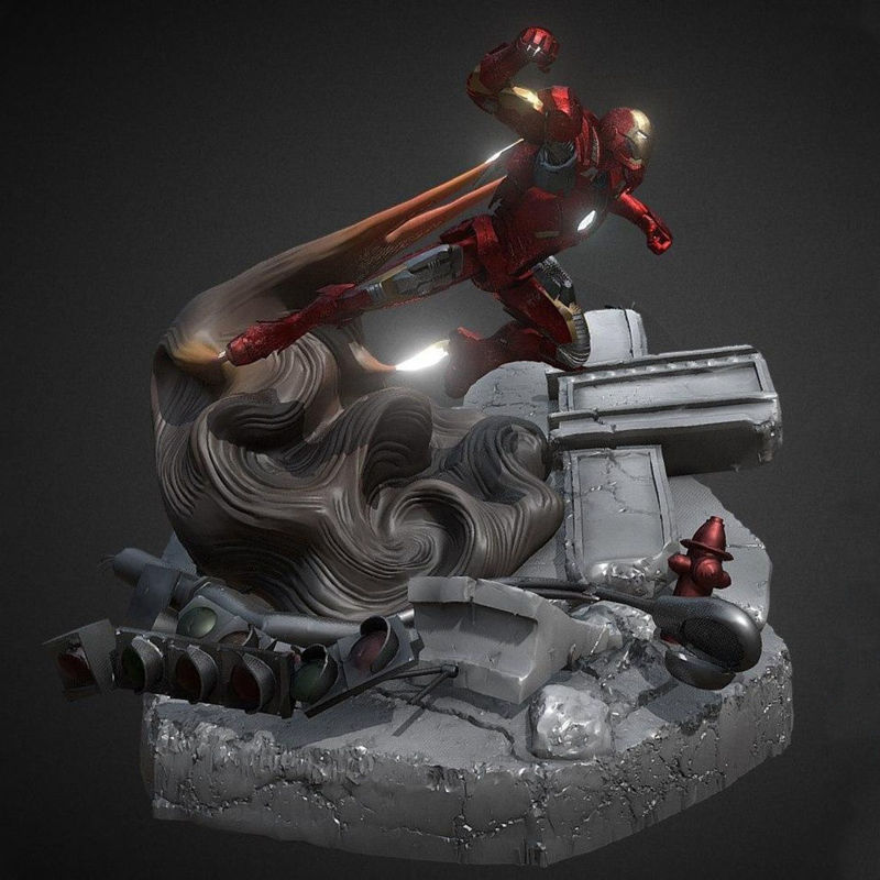 Modèle 3D Iron Man Mark VII prêt à imprimer STL