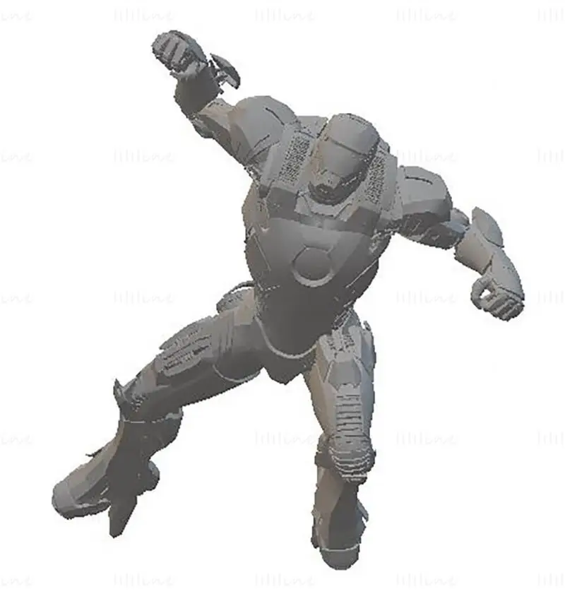 Model 3D Iron Man Mark VII gata de imprimat STL