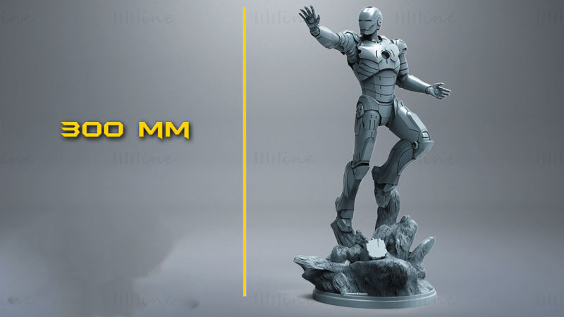 3D-модель Железного человека Marvel готова к печати STL