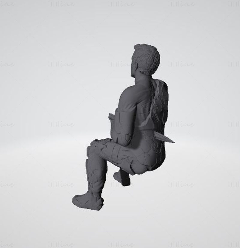 Готовая к печати 3D-модель Железного человека Marvel STL OJB FBX