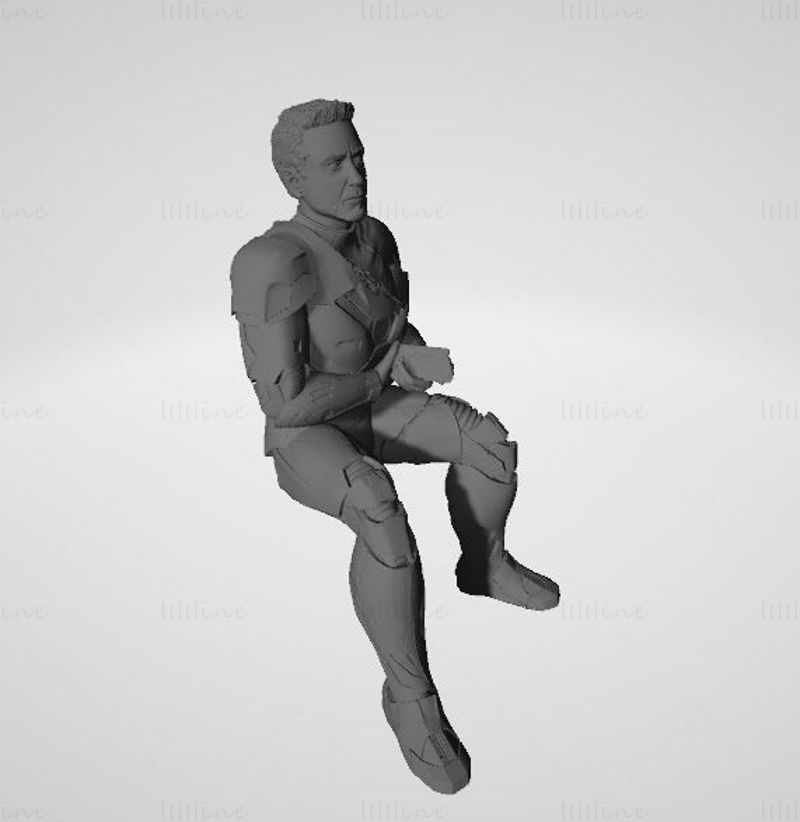 Iron Man Marvel 3D Model Ready to Print STL OJB FBX