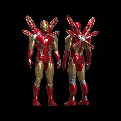 Iron Man MK85 Full Armor Nosljiv 3D tiskarski model STL